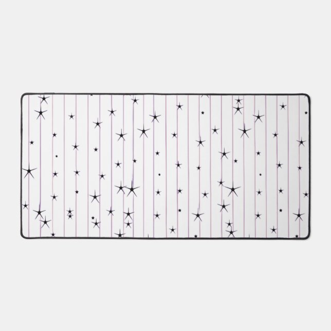 Minimalist Celestial Stars Desk Mat  (Front)