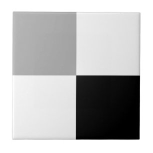 Minimalist Checked Squares Ceramic Tile