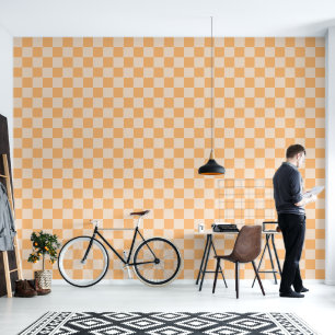 Minimalist Chequered Pattern Wallpaper