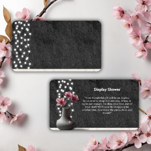 Minimalist Cherry Blossom Flowers Baby Shower Encl Enclosure Card