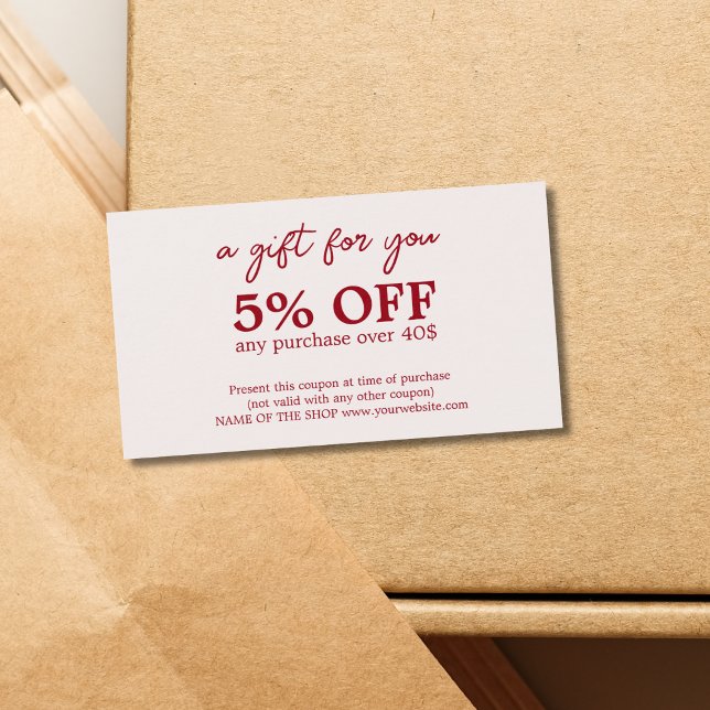 Minimalist Cherry Old White Bold Coupon  (Creator Uploaded)