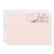 Minimalist Chic Callgraphy Blush Pink