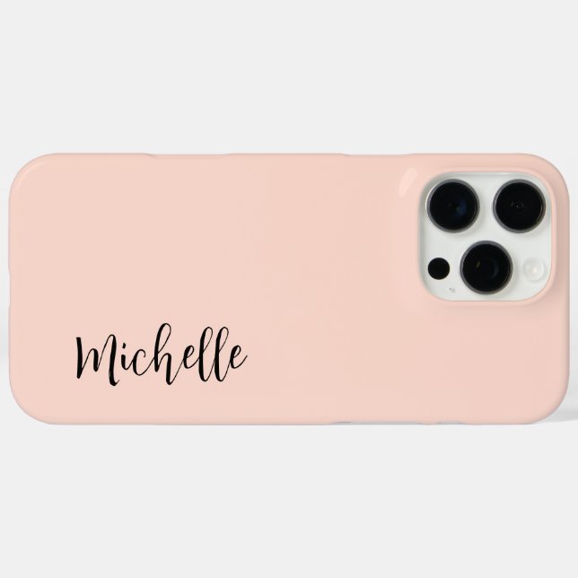 Minimalist Chic Elegant Script Rose Gold  Case-Mate iPhone Case (Back (Horizontal))