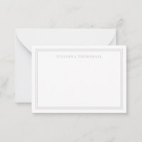 Minimalist Chic Frame Personal Stationery