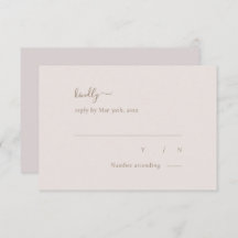 Minimalist Chic Gold Blush Simple Elegant Wedding