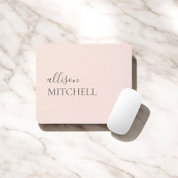 Minimalist Chic Script Calligraphy Blush Pink