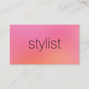 Minimalist Chic Text Blended Background Business Card