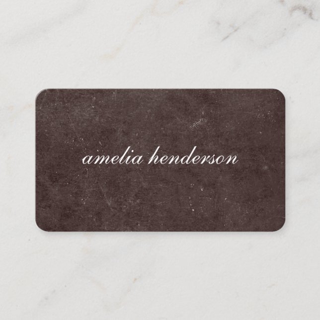 minimalist chic texture business card (Front)