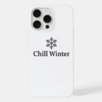 Minimalist Chill Winter Snowflake iPhone 15 Pro Ma