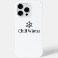 Minimalist Chill Winter Snowflake iPhone 15 Pro Ma