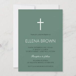 Minimalist Christening Invite