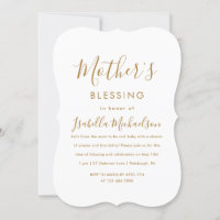 Minimalist Christian Mother's Blessing Party 