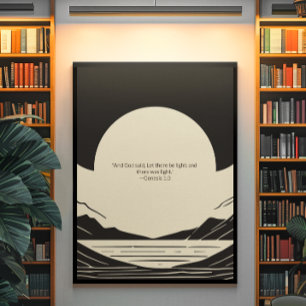 Minimalist Christian Wall Art – Bible Verse Print