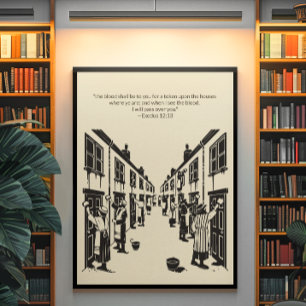 Minimalist Christian Wall Art – Bible Verse Print