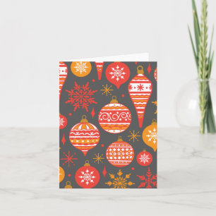Minimalist Christmas Aesthetic Pattern - Holiday Card