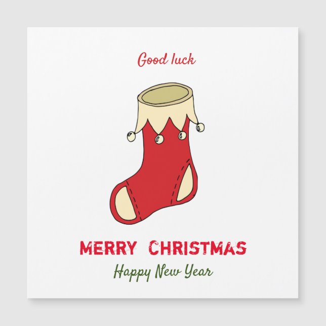 Minimalist Christmas and New Year Happy   (Front)