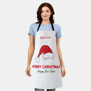Minimalist Christmas and New Year Happy     Apron
