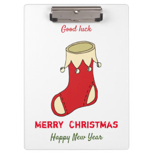 Minimalist Christmas and New Year Happy Clipboard