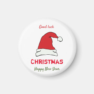 Minimalist Christmas and New Year Happy Magnet