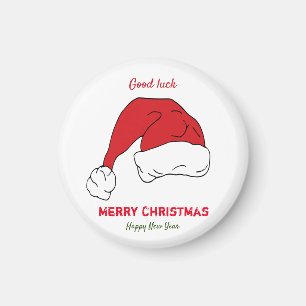 Minimalist Christmas and New Year Happy Magnet