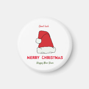 Minimalist Christmas and New Year Happy Magnet