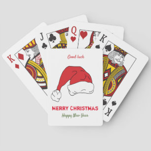 Minimalist Christmas and New Year Happy   Playing Cards