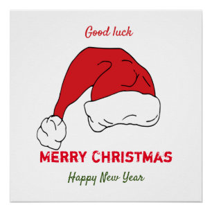 Minimalist Christmas and New Year Happy    Poster