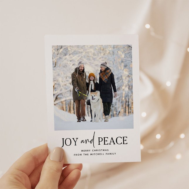 Minimalist Christmas | Budget Photo Holiday Card (Creator Uploaded)