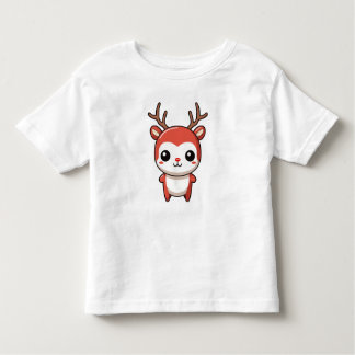Minimalist Christmas Cute Baby Rudolph Reindeer Toddler T-Shirt