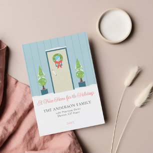 Minimalist Christmas Front Moving Announcement