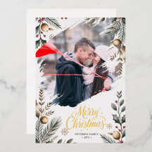 Minimalist Christmas Holiday Card – Personalized P