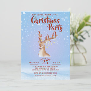 Minimalist Christmas holiday Invitation