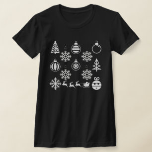 Minimalist Christmas Icon Unisex   Modern Holiday T-Shirt