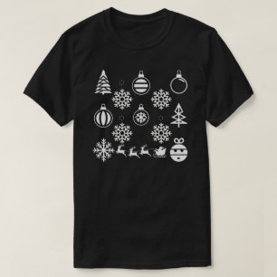 Minimalist Christmas Icon Unisex   Modern Holiday T-Shirt
