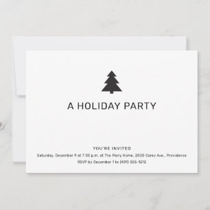Minimalist Christmas Party Invitation