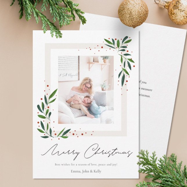 Minimalist Christmas Photo Card (Creator Uploaded)