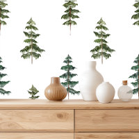 Minimalist Christmas Pine Tree Pattern
