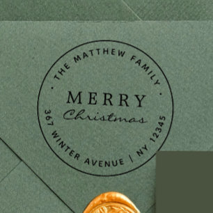 Minimalist Christmas Self-inking Stamp