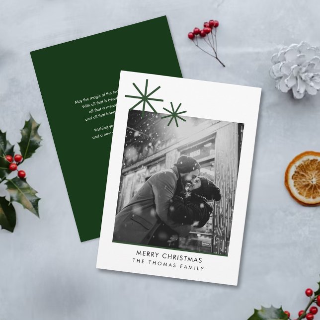 Minimalist Christmas Simple Photo Holiday card (Creator Uploaded)
