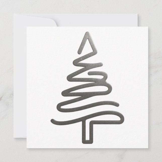 MINIMALIST CHRISTMAS TREE CARD (Front)