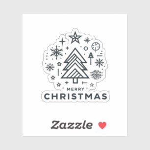 Minimalist Christmas Tree Merry Christmas Design