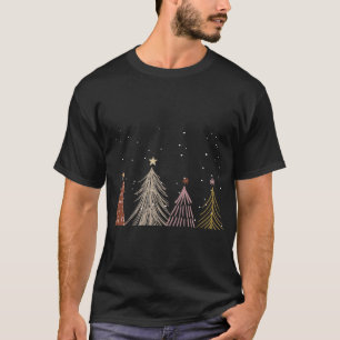 Minimalist Christmas Tree T-Shirt – Holiday Style