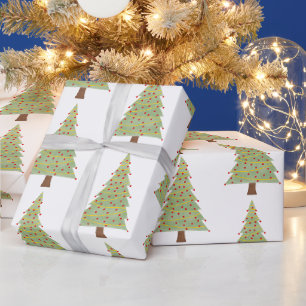 Minimalist Christmas Tree Wrapping Paper