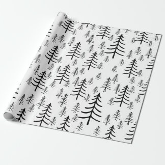 Minimalist Christmas Tree Wrapping Paper