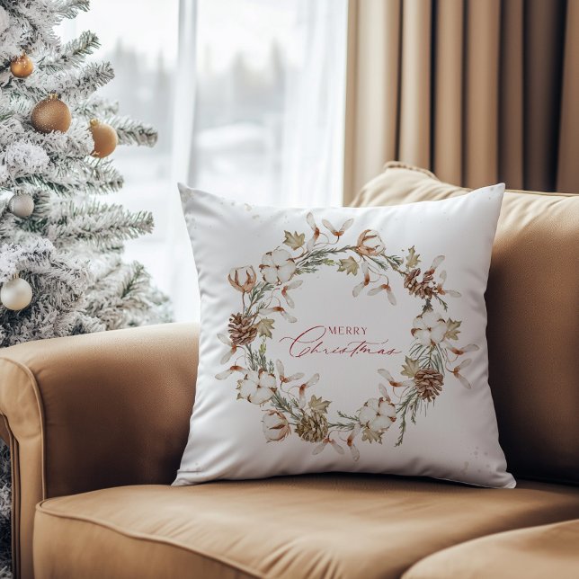 Minimalist Christmas Wreath Cushion (Creator Uploaded)
