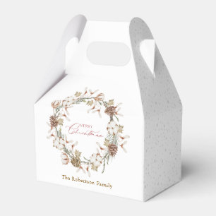 Minimalist Christmas Wreath Favour Box