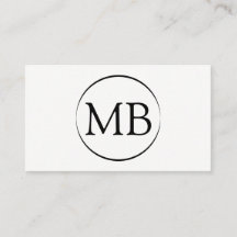 Minimalist Circle Business Card