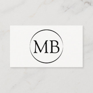 Minimalist Circle Business Card