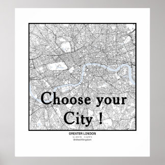 Minimalist City Maps Poster Line Art EUROPE