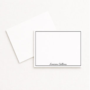 Minimalist Classic Border Note Card